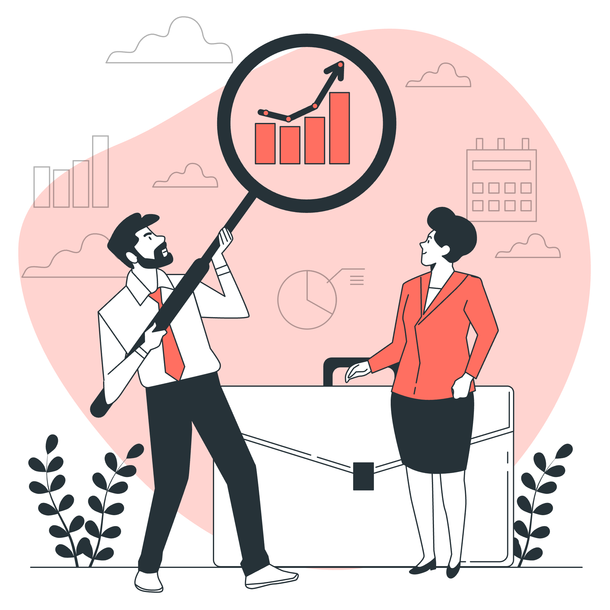 Illustration de stratégie d'entreprise